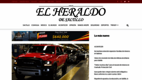 What Elheraldodesaltillo.mx website looked like in 2022 (1 year ago)