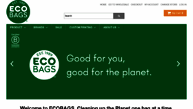 What Ecobags.com website looked like in 2022 (1 year ago)
