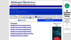 What Edebiyatogretmeni.org website looked like in 2022 (1 year ago)