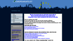 What Europeansafelist.com website looked like in 2022 (1 year ago)