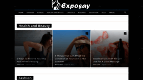 What Exposay.com website looked like in 2022 (1 year ago)