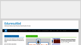 What Eduresultbd.com website looked like in 2022 (1 year ago)