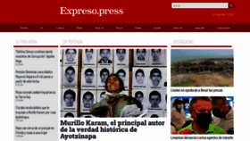 What Expreso.press website looked like in 2022 (1 year ago)
