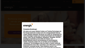 What Energis.de website looked like in 2022 (1 year ago)
