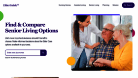 What Elderguide.com website looked like in 2022 (1 year ago)