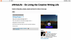 What Ewritelife.com website looked like in 2022 (1 year ago)