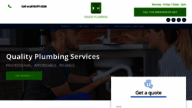 What Easonplumbing.com website looked like in 2022 (1 year ago)