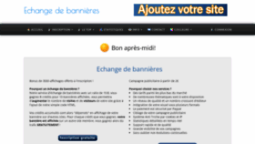 What Echangedebannieres.fr website looked like in 2022 (1 year ago)