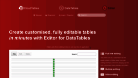 What Editor.datatables.net website looked like in 2022 (2 years ago)