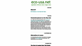 What Eco-usa.net website looked like in 2022 (1 year ago)