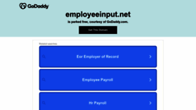 What Employeeinput.net website looked like in 2022 (1 year ago)