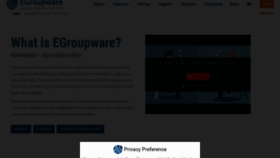 What Egroupware.org website looked like in 2022 (1 year ago)