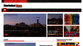 What Ekurhuleninews.co.za website looked like in 2022 (1 year ago)
