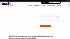 What Eachchild.com.au website looked like in 2022 (1 year ago)
