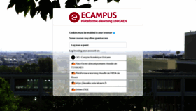 What Ecampus.unicaen.fr website looked like in 2022 (1 year ago)