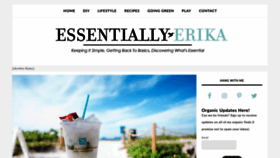 What Essentiallyerika.com website looked like in 2022 (1 year ago)