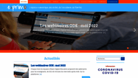What E-primo.fr website looked like in 2022 (1 year ago)