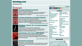 What Ebookspy.com website looked like in 2022 (1 year ago)
