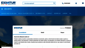 What Eximtur.ro website looked like in 2022 (1 year ago)