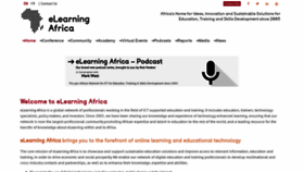 What Elearning-africa.com website looked like in 2022 (1 year ago)