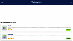 What Edodatki.pl website looked like in 2022 (1 year ago)