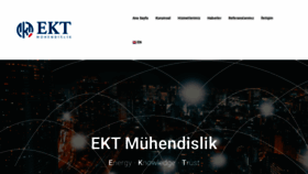What Ektmuhendislik.com.tr website looked like in 2022 (1 year ago)