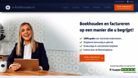 What E-boekhouden.nl website looked like in 2022 (1 year ago)