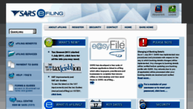 What Efiling.co.za website looked like in 2011 (12 years ago)