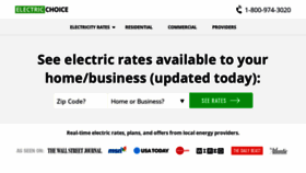 What Electricchoice.com website looked like in 2022 (1 year ago)