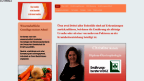 What Ernaehrungsberaterin-christine-rohde.de website looked like in 2022 (1 year ago)