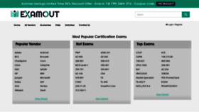 What Examout.co website looked like in 2022 (1 year ago)