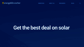 What Energybillcruncher.com website looked like in 2022 (1 year ago)