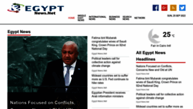 What Egyptnews.net website looked like in 2022 (1 year ago)