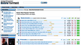What Extratorrent.st website looked like in 2022 (1 year ago)