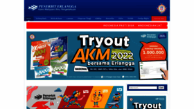 What Erlangga.co.id website looked like in 2022 (2 years ago)