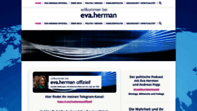 What Eva-herman.net website looked like in 2022 (1 year ago)