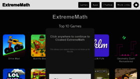What Extrememath.org website looked like in 2022 (1 year ago)