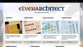 What Elvenarchitect.com website looked like in 2022 (1 year ago)