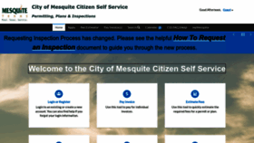 What Energov.cityofmesquite.com website looked like in 2022 (1 year ago)