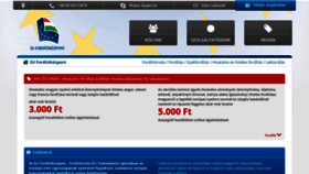 What Euforditas.hu website looked like in 2022 (1 year ago)