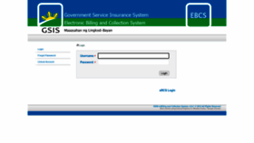 What Ebcs.gsis.gov.ph website looked like in 2022 (1 year ago)