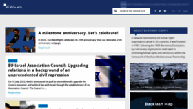 What Euromedrights.org website looked like in 2022 (1 year ago)