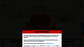 What Ecigdo.com website looked like in 2022 (1 year ago)
