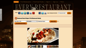 What Everyrestaurantinthecity.com website looked like in 2022 (1 year ago)