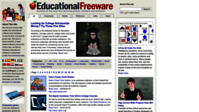 What Educational-freeware.com website looked like in 2022 (1 year ago)