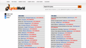 What Elyricsworld.com website looked like in 2022 (1 year ago)