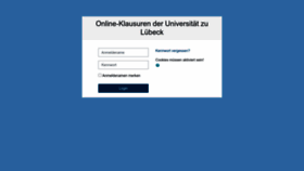 What Exams.uni-luebeck.de website looked like in 2022 (1 year ago)