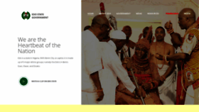 What Edostate.gov.ng website looked like in 2022 (1 year ago)