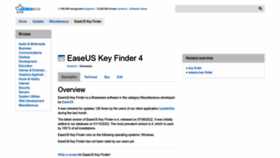 What Easeus-key-finder.updatestar.com website looked like in 2022 (1 year ago)