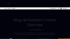 What Estebanchantosanchez.org website looked like in 2022 (1 year ago)